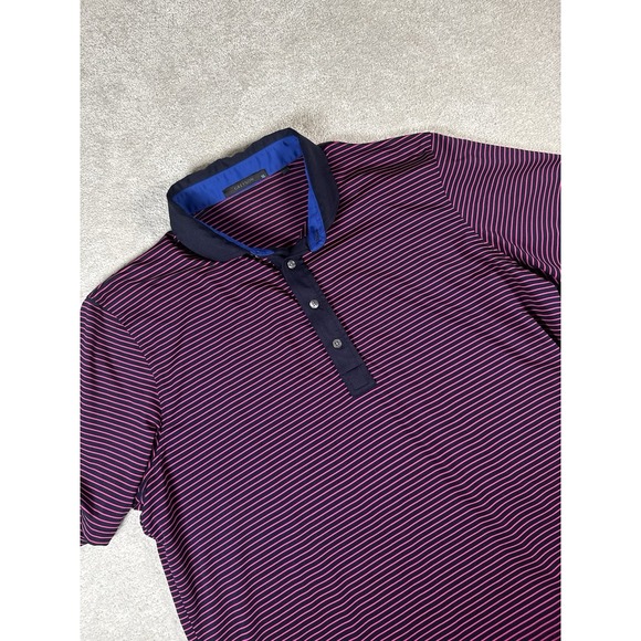 Greyson Mens Polo Shirt XL Multicolor Striped‎ Golf Performance Wolf Flawless - Picture 2 of 10